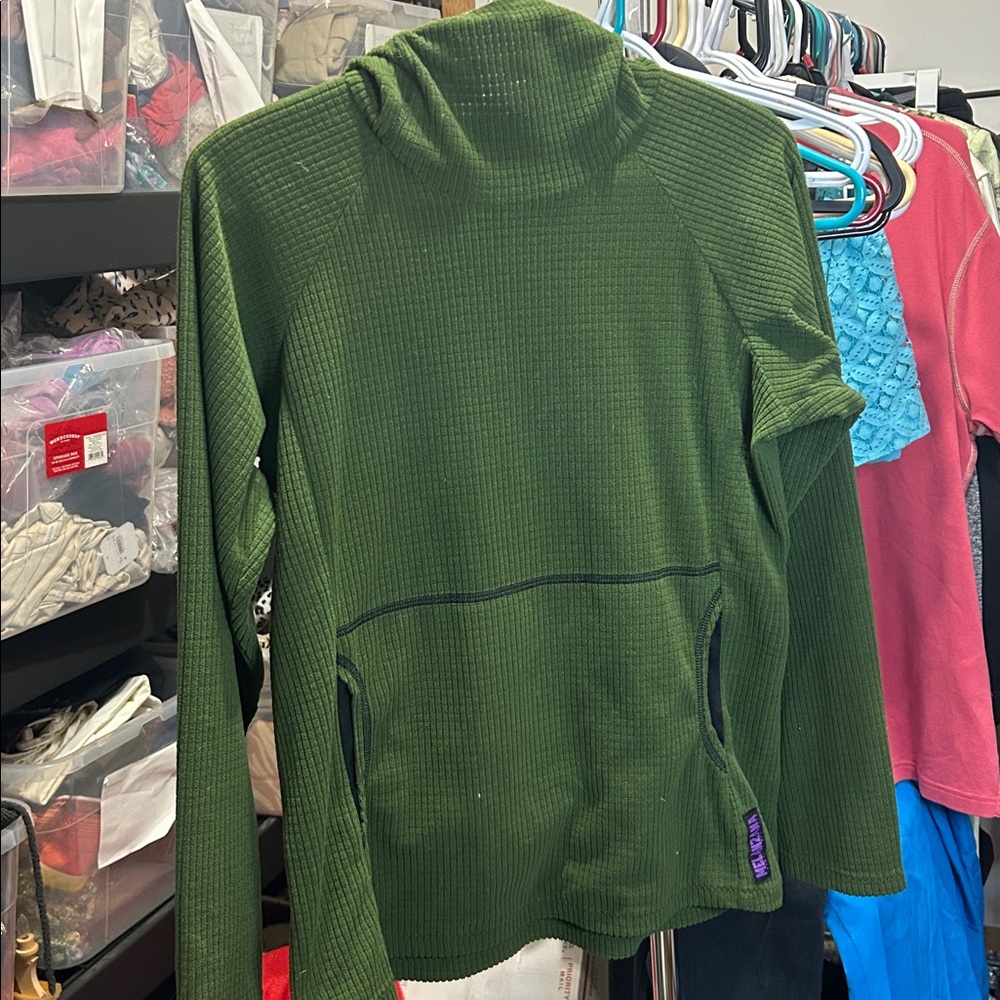 Melanzana Microgrid Hoodie - Womens Size S Green Leadville, CO